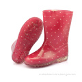 Red baby rain boots with good pvc material